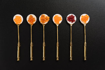 Gold Handled Mother of Pearl Spoon