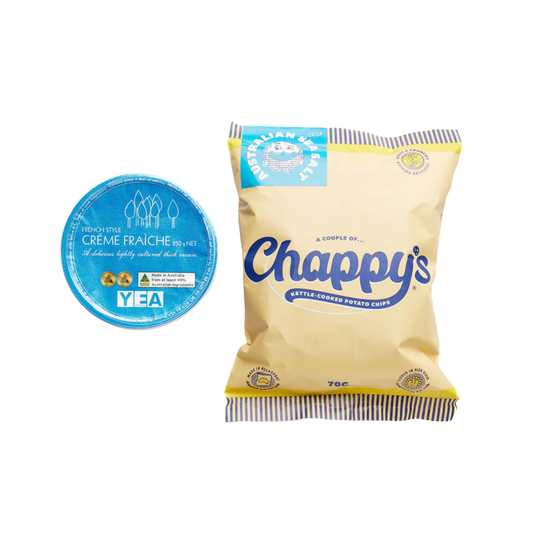 Chappy’s Sea Salt Potato Chips and Yea Crèam Fraîche