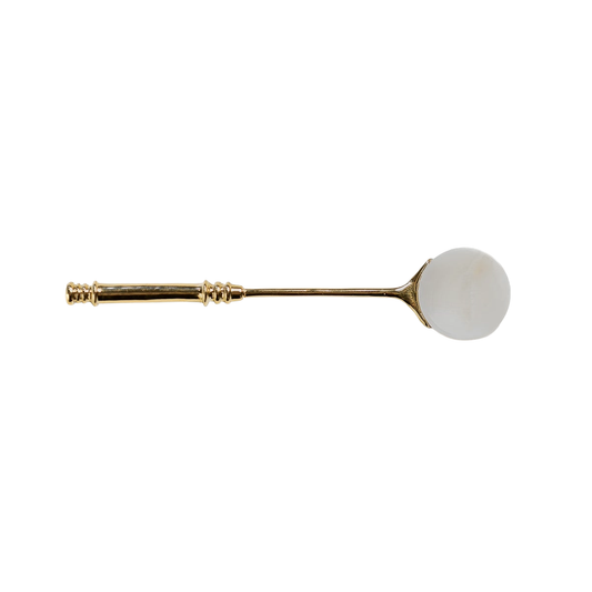 Gold Handled Mother of Pearl Spoon