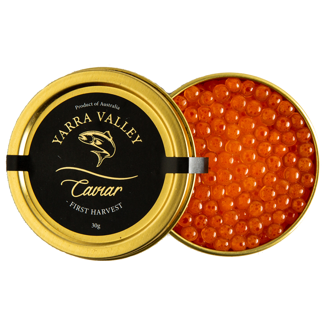 Caviar First Harvest Salmon Caviar 30g Tin Yarra Valley Caviar